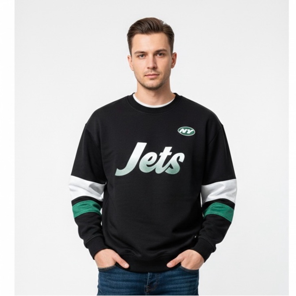 NFL Black and Green Crewneck Sweater